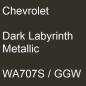 Preview: Chevrolet, Dark Labyrinth Metallic, WA707S / GGW.